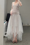 marc le bihan T-shirt tulle dance skirt 2816 WHITE